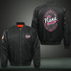 It's Nana thing Print Thicken Long Sleeve Bomber Jacket