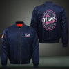 It's Nana thing Print Thicken Long Sleeve Bomber Jacket