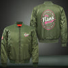 It's Nana thing Print Thicken Long Sleeve Bomber Jacket