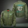 MOTHER OF CATS Print Long Sleeve Bomber Jacket