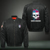 YARNED AND DANGEROUS Print Long Sleeve Bomber Jacket