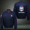 YARNED AND DANGEROUS Print Long Sleeve Bomber Jacket