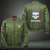YARNED AND DANGEROUS Print Long Sleeve Bomber Jacket