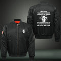I'm there waiting watching keeping to the shadows Print Long Sleeve Bomber Jacket