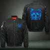 Yorkshire Terrier dog Luminous Print Thicken Long Sleeve Bomber Jacket