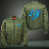 Beautiful Horse Luminous Print Thicken Long Sleeve Bomber Jacket