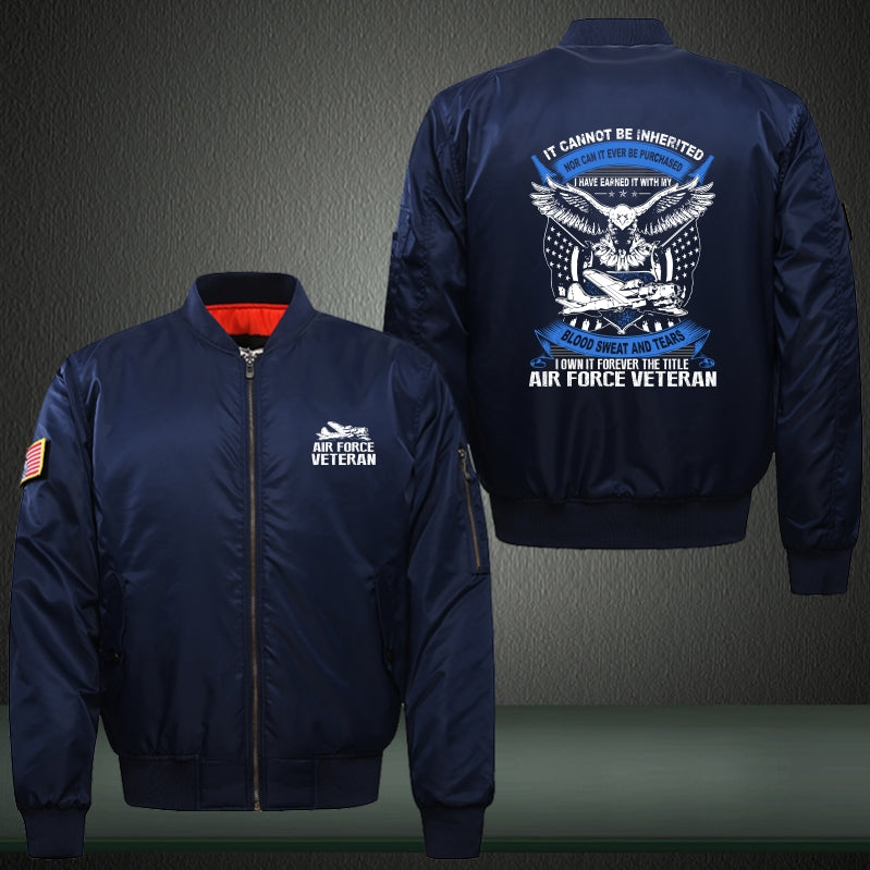 Air force veteran Print Bomber Jacket