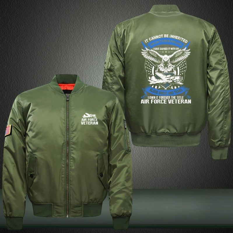 Air force veteran Print Bomber Jacket