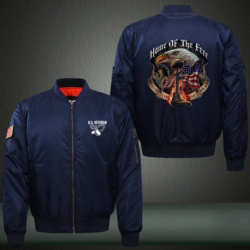Home of the free Print Bomber Jacket