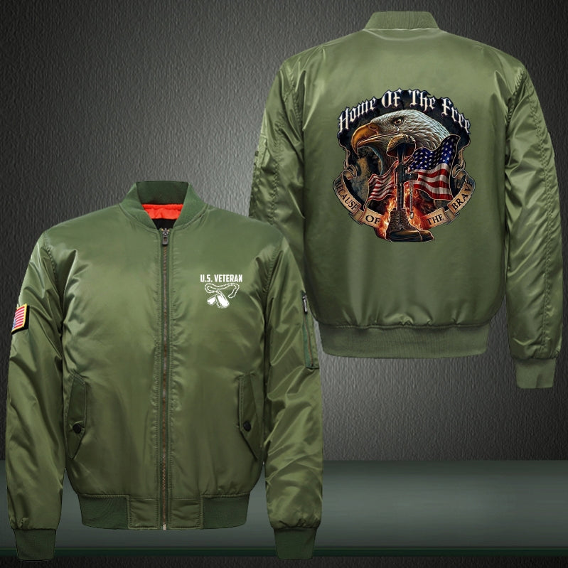 Home of the free Print Bomber Jacket