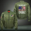 All people are created equal US Marines Print Bomber Jacket