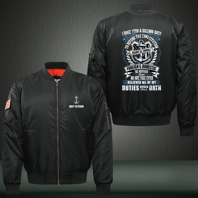 To defend the constitution Print Bomber Jacket