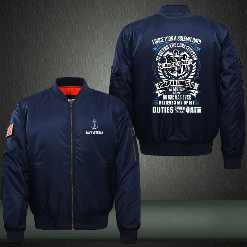 To defend the constitution Print Bomber Jacket