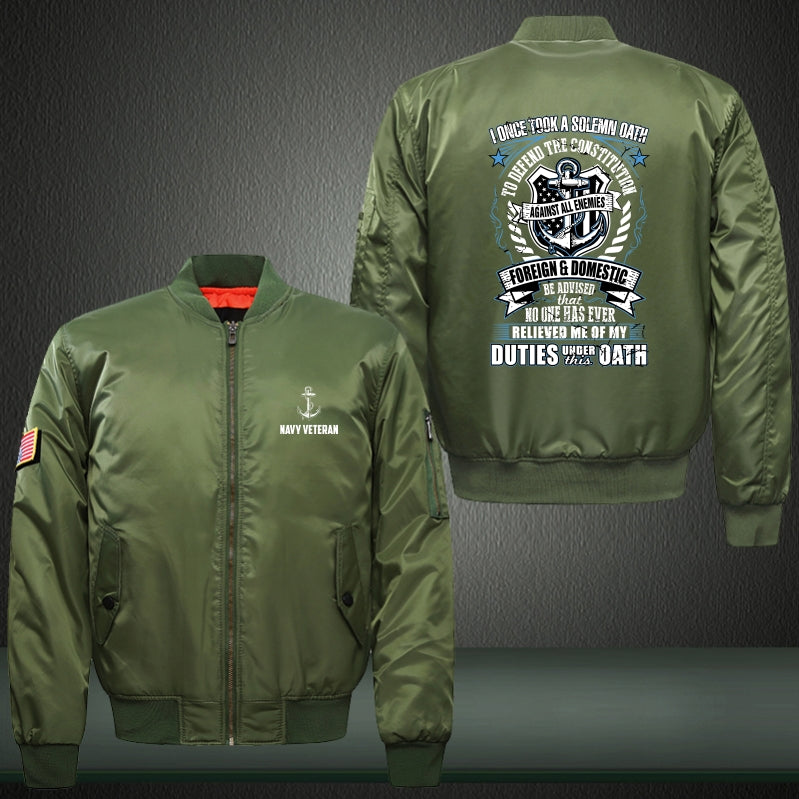 To defend the constitution Print Bomber Jacket