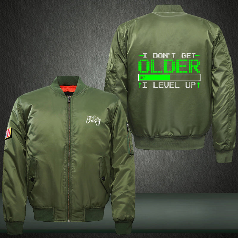 Gamer I don't get older Print Bomber Jacket