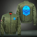 Ghost american football head Print Bomber Jacket