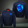 Art Fish Luminous Print Bomber Jacket