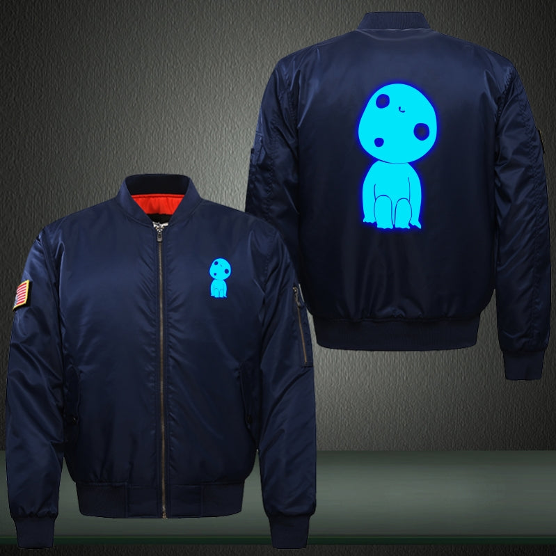 baby alien luminous Print Bomber Jacket