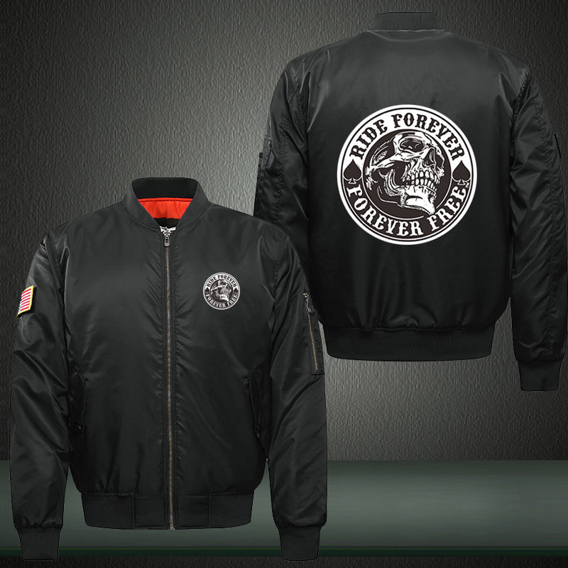 Ride forever forever free Print Bomber Jacket