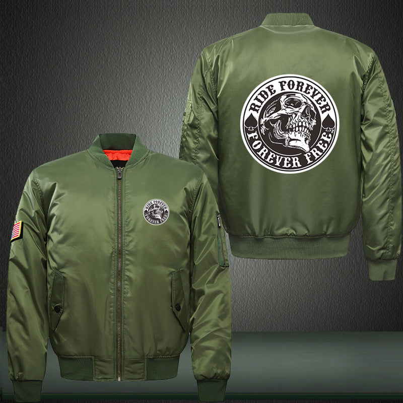 Ride forever forever free Print Bomber Jacket