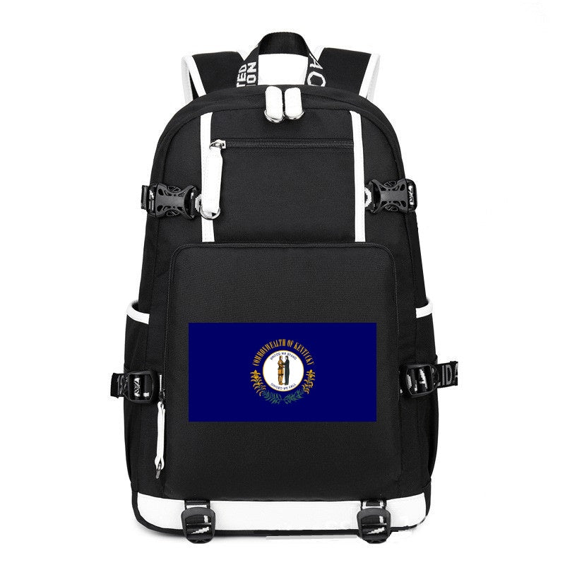 Flag of Kentucky printing Canvas Backpack