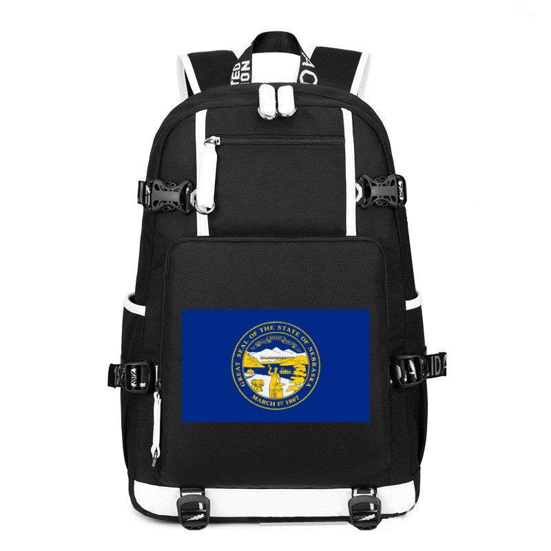 Flag of Nebraska printing Canvas Backpack