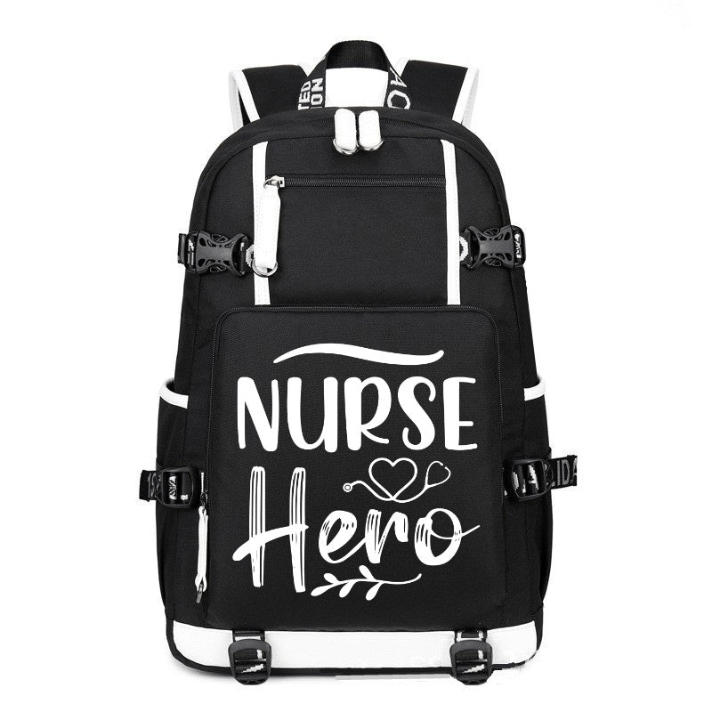 Nurse Hero design printing Canvas Backpack