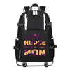 My Favorite Nurse printing Canvas Backpack