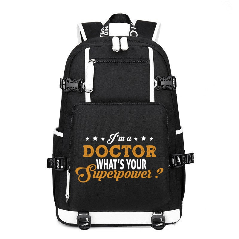 I'm a doctor printing Canvas Backpack