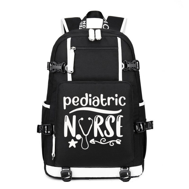 Pediatric Nurse printing Canvas Backpack