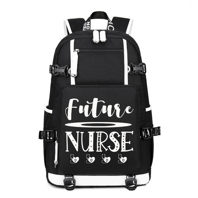 Future Nurse fashion printing Canvas Backpack