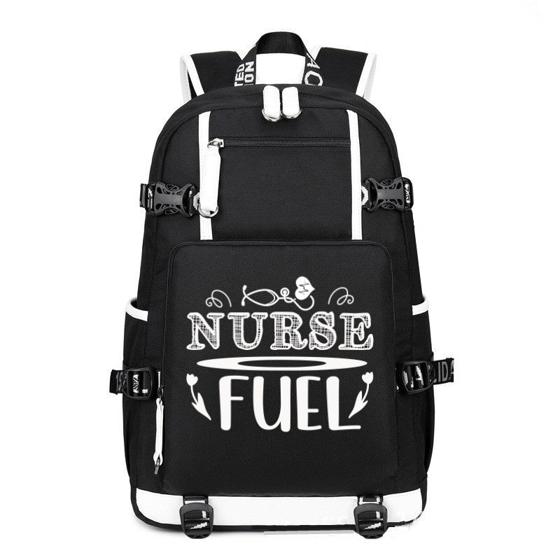 Nurse Fuel printing Canvas Backpack