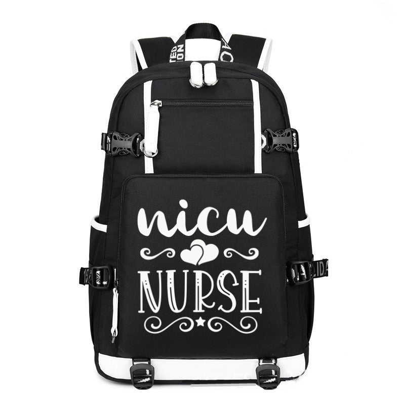 NICU Nurse printing Canvas Backpack