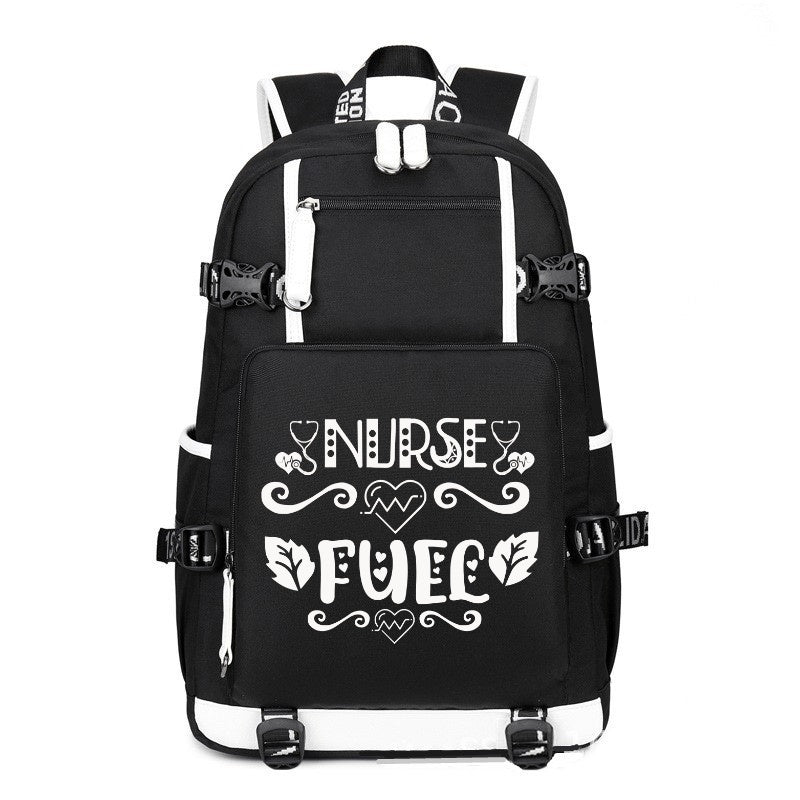Nurse Fuel design printing Canvas Backpack
