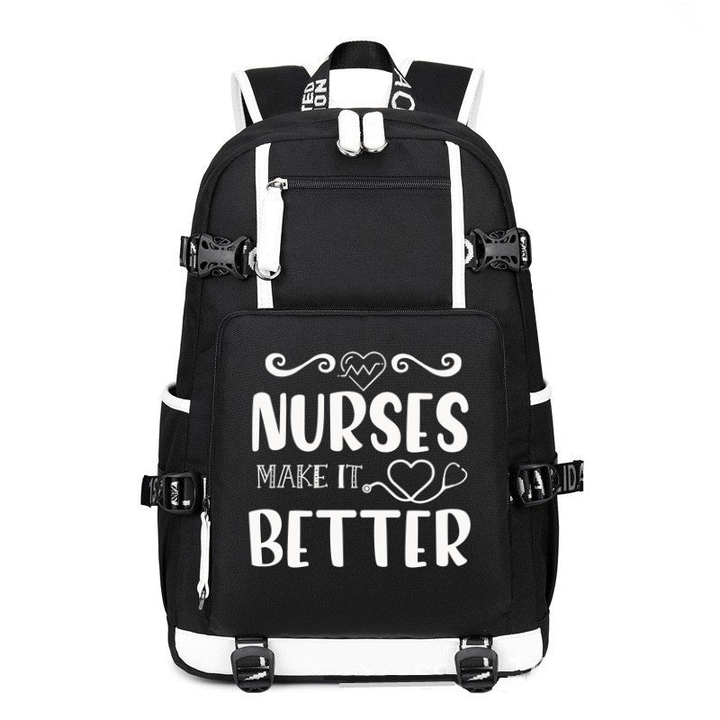 Nurses Make It Better design printing Canvas Backpack