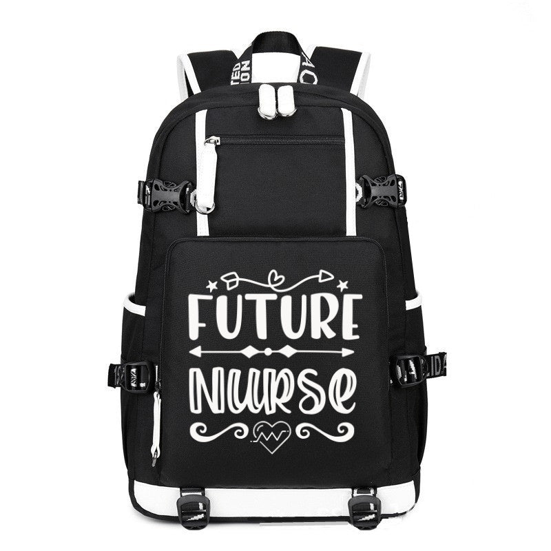 Future Nurse design printing Canvas Backpack