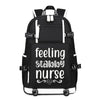 Feeling Stabby Nurse design printing Canvas Backpack