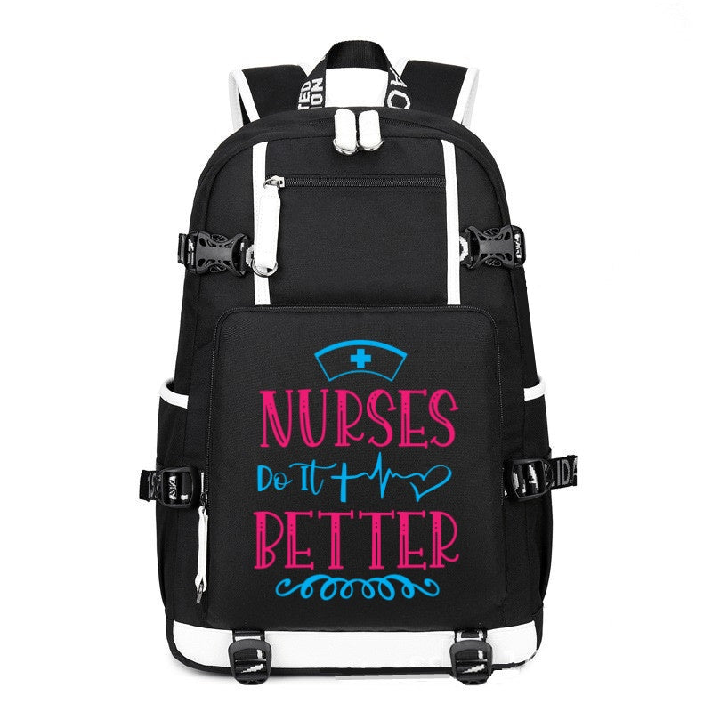 Nurse Better printing Canvas Backpack