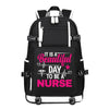 It Is A Beautiful Day printing Canvas Backpack