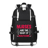 Nurses Are The Heart printing Canvas Backpack