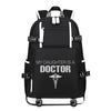 My Daughter is a Doctor printing Canvas Backpack
