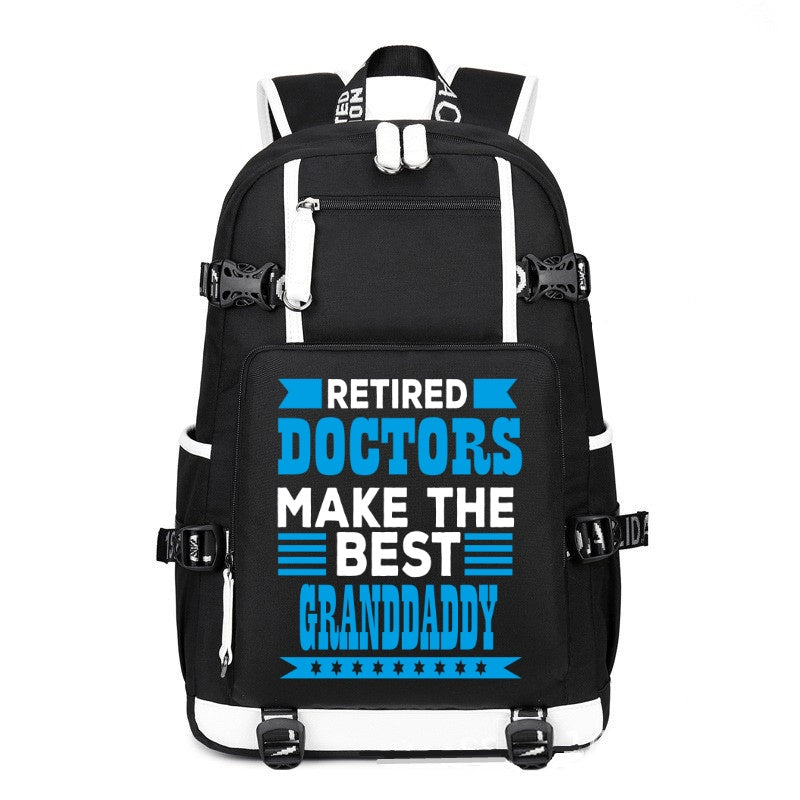 Retired Doctors Make The Best printing Canvas Backpack