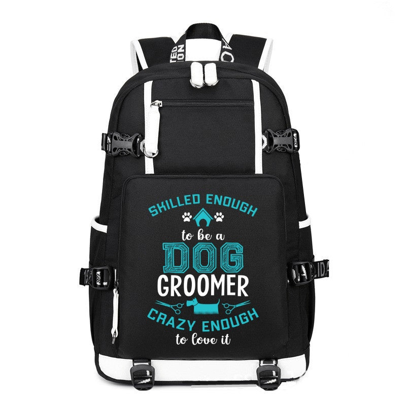 Skilled enough to be a dog groomer printing Canvas Backpack