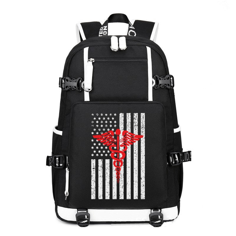 Medical Doctors printing Canvas Backpack