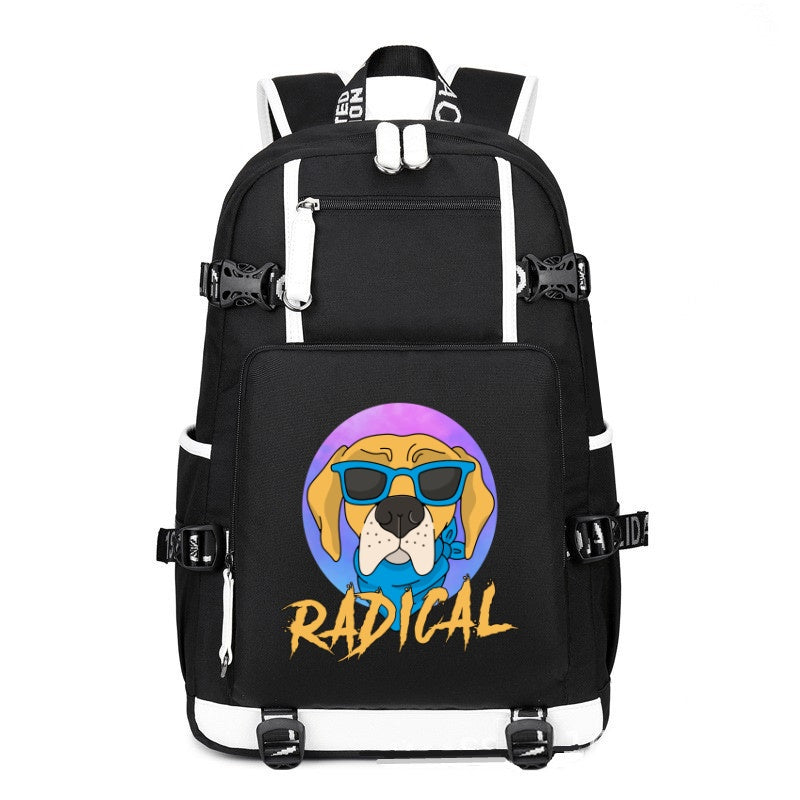 Radical printing Canvas Backpack