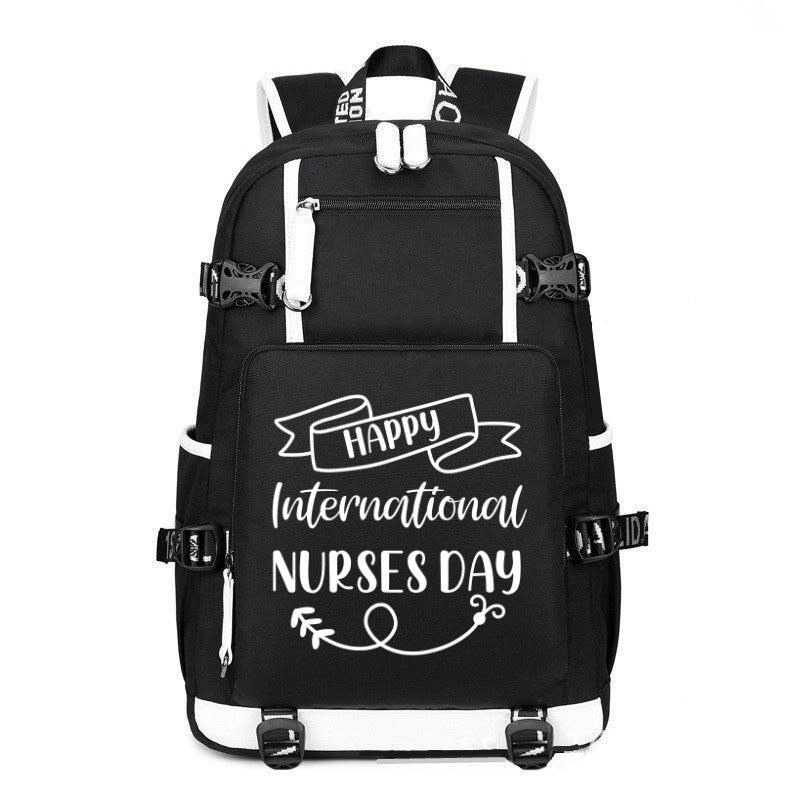 International Nurses Day printing Canvas Backpack