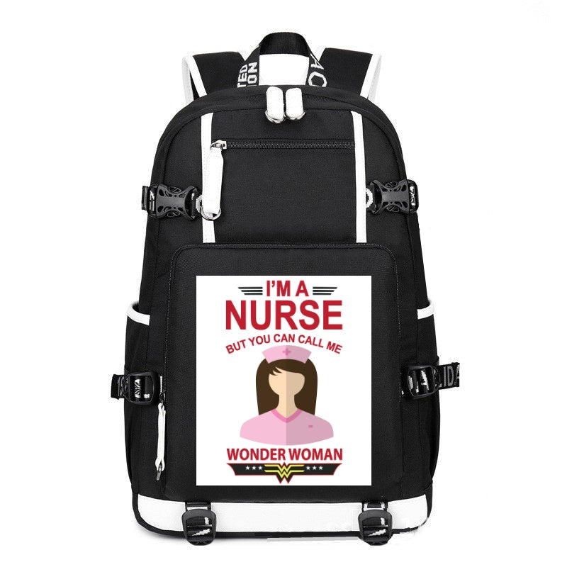 I'M A Nurse But You Can Call Me printing Canvas Backpack