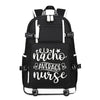 Nacho Average Nurse design printing Canvas Backpack