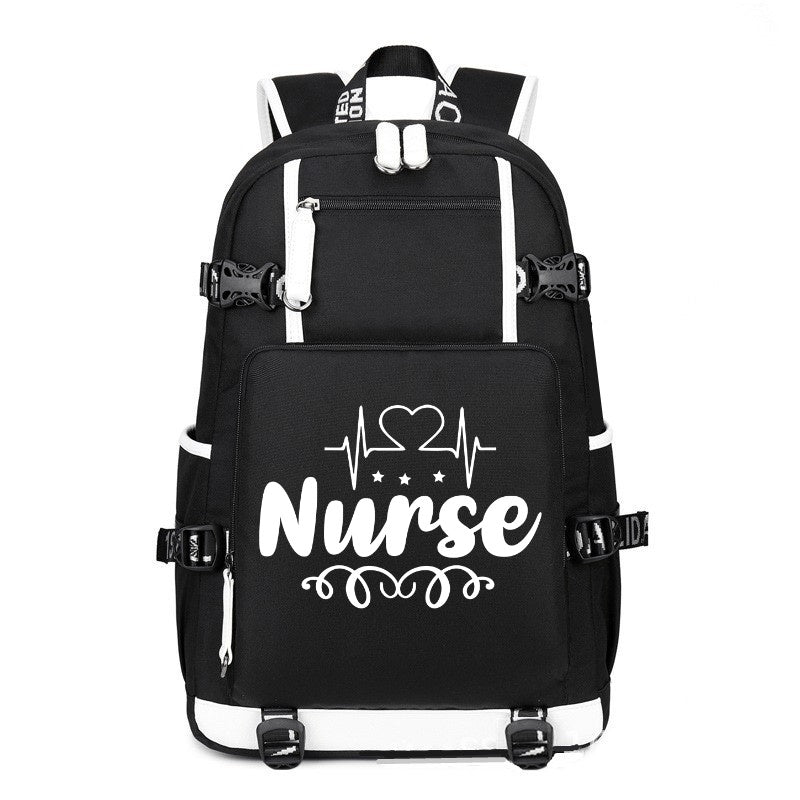 The Nurse fashion printing Canvas Backpack