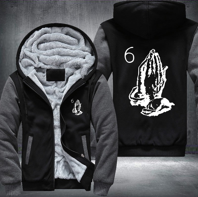 the 6 God Fleece Hoodies Jacket